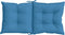 vidaXL - Stoelkussens - 4 - st - lage - rug - 100x50x7 - cm - stof - gemêleerd - blauw