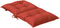 vidaXL - Stoelkussens - 4 - st - lage - rug - 100x50x7 - cm - stof - gemêleerd - rood