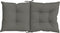 vidaXL - Stoelkussens - 4 - st - lage - rug - 100x50x7 - cm - stof - donkergrijs