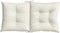 vidaXL - Stoelkussens - 4 - st - lage - rug - 100x50x7 - cm - stof - gemêleerd - crème
