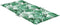 vidaXL - Stoelkussens - 4 - st - lage - rug - bladpatroon - stof