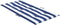 vidaXL - Stoelkussens - 4 - st - lage - rug - gestreept - stof - wit - en - blauw