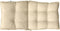 vidaXL - Stoelkussens - 4 - st - lage - rug - oxford - stof - beige