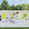 vidaXL - Stoelkussens - 4 - st - lage - rug - oxford - stof - felgroen