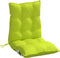 vidaXL - Stoelkussens - 4 - st - lage - rug - oxford - stof - felgroen