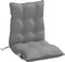 vidaXL - Stoelkussens - 4 - st - lage - rug - oxford - stof - grijs