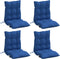 vidaXL - Stoelkussens - 4 - st - lage - rug - oxford - stof - koningsblauw