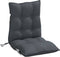 vidaXL - Stoelkussens - 4 - st - lage - rug - oxford - stof - antracietkleurig