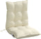 vidaXL - Stoelkussens - 4 - st - lage - rug - oxford - stof - crèmekleurig