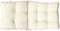 vidaXL - Stoelkussens - 4 - st - lage - rug - oxford - stof - crèmekleurig