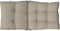 vidaXL - Stoelkussens - 4 - st - lage - rug - oxford - stof - taupe