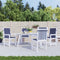vidaXL - Stoelkussens - 4 - st - lage - rug - stof - marineblauw