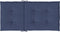 vidaXL - Stoelkussens - 4 - st - lage - rug - stof - marineblauw