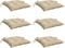 vidaXL - Stoelkussens - 6 - st - 40x40x7 - cm - oxford - stof - beige