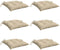vidaXL - Stoelkussens - 6 - st - 40x40x7 - cm - oxford - stof - beige