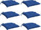 vidaXL - Stoelkussens - 6 - st - 40x40x7 - cm - oxford - stof - blauw