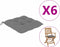 vidaXL - Stoelkussens - 6 - st - 40x40x7 - cm - oxford - stof - grijs