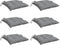 vidaXL - Stoelkussens - 6 - st - 40x40x7 - cm - oxford - stof - grijs