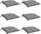 vidaXL - Stoelkussens - 6 - st - 40x40x7 - cm - oxford - stof - grijs