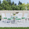 vidaXL - Stoelkussens - 6 - st - 40x40x7 - cm - oxford - stof - groen