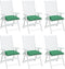vidaXL - Stoelkussens - 6 - st - 40x40x7 - cm - oxford - stof - groen