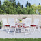 vidaXL - Stoelkussens - 6 - st - 40x40x7 - cm - oxford - stof - wijnrood