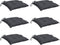vidaXL - Stoelkussens - 6 - st - 40x40x7 - cm - oxford - stof - antracietkleurig