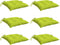 vidaXL - Stoelkussens - 6 - st - 40x40x7 - cm - oxford - stof - heldergroen