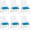 vidaXL - Stoelkussens - 6 - st - 40x40x7 - cm - oxford - stof - lichtblauw