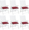 vidaXL - Stoelkussens - 6 - st - 40x40x7 - cm - oxford - stof - wijnrood