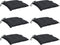 vidaXL - Stoelkussens - 6 - st - 40x40x7 - cm - oxford - stof - zwart