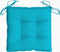 vidaXL - Stoelkussens - 6 - st - 40x40x7 - cm - stof - turquoise