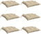 vidaXL - Stoelkussens - 6 - st - 50x50x7 - cm - oxford - stof - beige
