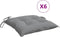 vidaXL - Stoelkussens - 6 - st - 50x50x7 - cm - oxford - stof - grijs