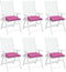 vidaXL - Stoelkussens - 6 - st - 50x50x7 - cm - oxford - stof - roze