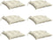 vidaXL - Stoelkussens - 6 - st - 50x50x7 - cm - oxford - stof - crèmewit