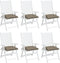 vidaXL - Stoelkussens - 6 - st - 50x50x7 - cm - oxford - stof - taupe