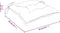 vidaXL - Stoelkussens - 6 - st - 50x50x7 - cm - stof - bladpatroon
