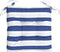 vidaXL - Stoelkussens - 6 - st - 50x50x7 - cm - stof - gestreept - wit - en - blauw