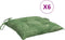 vidaXL - Stoelkussens - 6 - st - bladpatroon - 40x40x7 - cm - stof