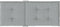 vidaXL - Stoelkussens - 6 - st - hoge - rug - 120x50x4 - cm - stof - lichtgrijs