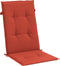 vidaXL - Stoelkussens - 6 - st - hoge - rug - 120x50x4 - cm - stof - gemêleerd - rood