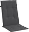 vidaXL - Stoelkussens - 6 - st - hoge - rug - 120x50x4 - cm - stof - gemêleerd - antraciet