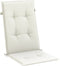 vidaXL - Stoelkussens - 6 - st - hoge - rug - 120x50x4 - cm - stof - gemêleerd - crème