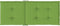 vidaXL - Stoelkussens - 6 - st - hoge - rug - 120x50x4 - cm - stof - gemêleerd - groen