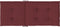 vidaXL - Stoelkussens - 6 - st - hoge - rug - 120x50x4 - cm - stof - gemêleerd - wijnrood