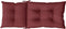 vidaXL - Stoelkussens - 6 - st - hoge - rug - 120x50x7 - cm - stof - gemêleerd - wijnrood