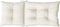 vidaXL - Stoelkussens - 6 - st - hoge - rug - 120x50x7 - cm - stof - gemêleerd - crème
