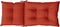 vidaXL - Stoelkussens - 6 - st - hoge - rug - 120x50x7 - cm - stof - gemêleerd - rood