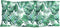 vidaXL - Stoelkussens - 6 - st - hoge - rug - bladpatroon - oxford - stof